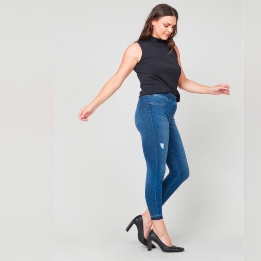 Spanx Distressed Skinny Jeans Size 1X